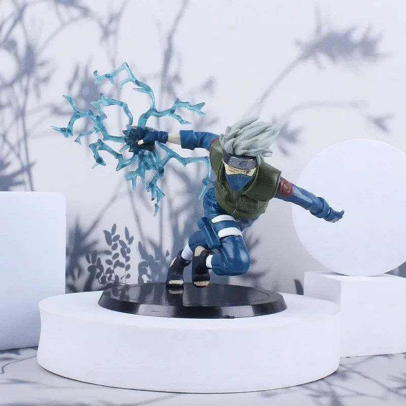 

Bandai 20CM NARUTO Hatake Kakashi Anime Figure toys model Statue collection Action Figures Desktop decoration Pendant kids Gifts