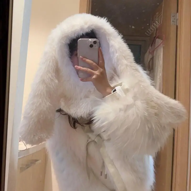 Insstyle 긴 귀 비니 모자 통기성 풀오버 발라클라바 모자 레이디 스키 모자