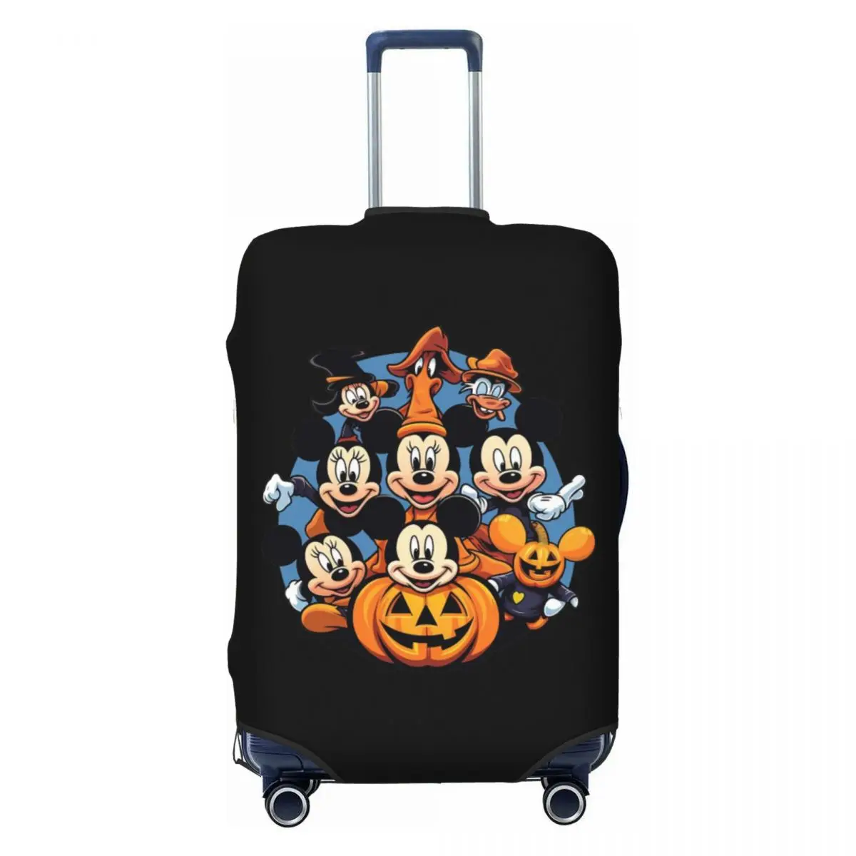 

Custom Mickey Mouse All Saints' Day Luggage Cover Elastic Travel Suitcase Protective Covers Suit For 18-32 inch