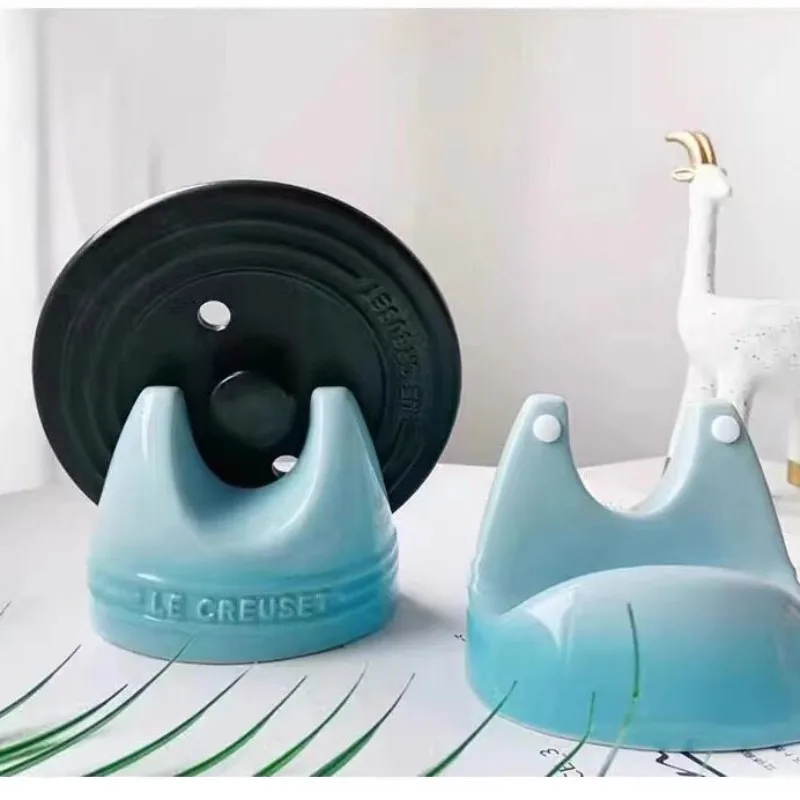 Cool Colore Ceramic Countertop Lid Holder Gradual Change Spoon Holder
