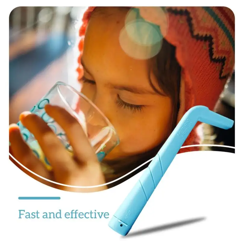

Anti Hiccup Artifact Hiccup Stop L Shaped Straws Children and Adults Reusable