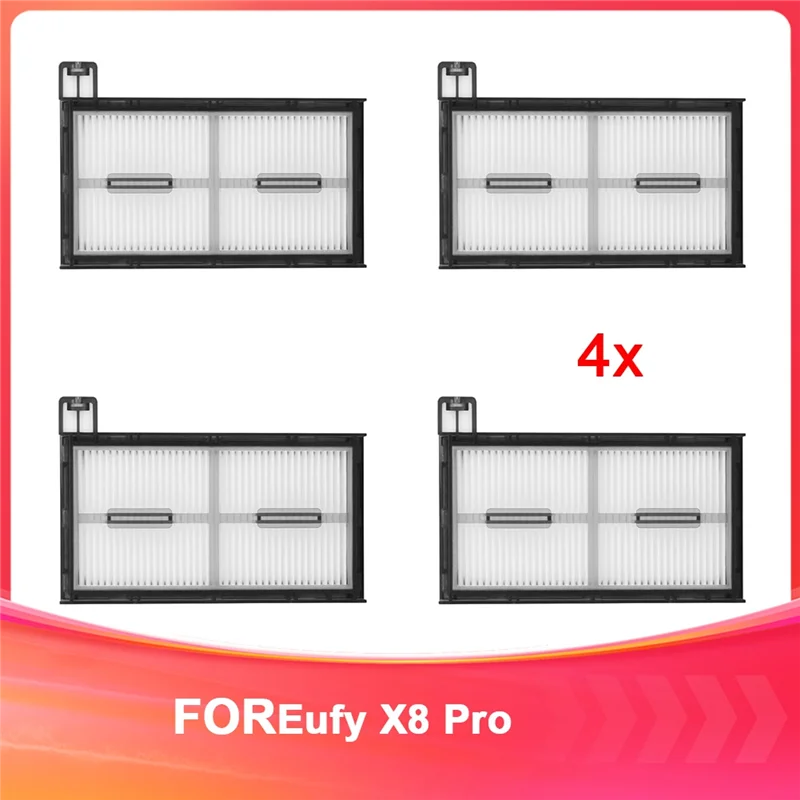 A44F-4 Pcs Filtros de Substituição Para Eufy X8 Pro Series Vácuo - Acessórios Para X8 Pro Filtro de Vácuo Robótico