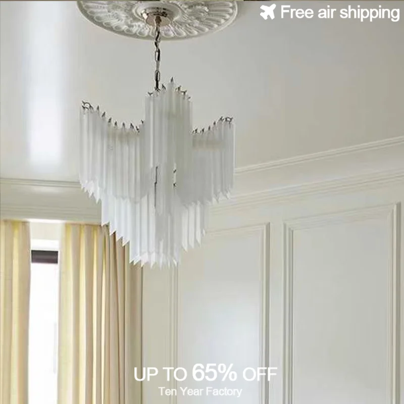 

Classical vintage glass pendant lighting LED taper ceiling lamp luxury hanging chandelier for living room indoor home decoration