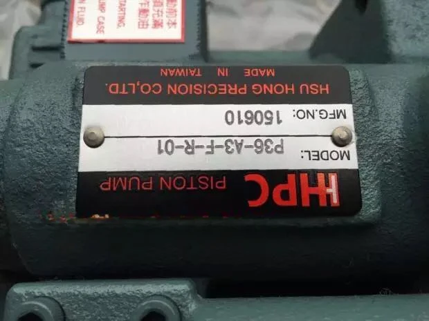 Bomba de êmbolo P16/p22P36/P46-A0/A1/A2/A3-F-R-01