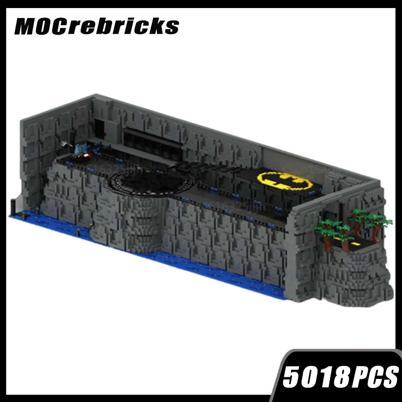 MOC Bouwsteen UCS De Batty Parkeerplaats Technologie De Batcave DIY Model Assemblage Onderwijs Baksteen Speelgoed voor Geschenken 5018PCS