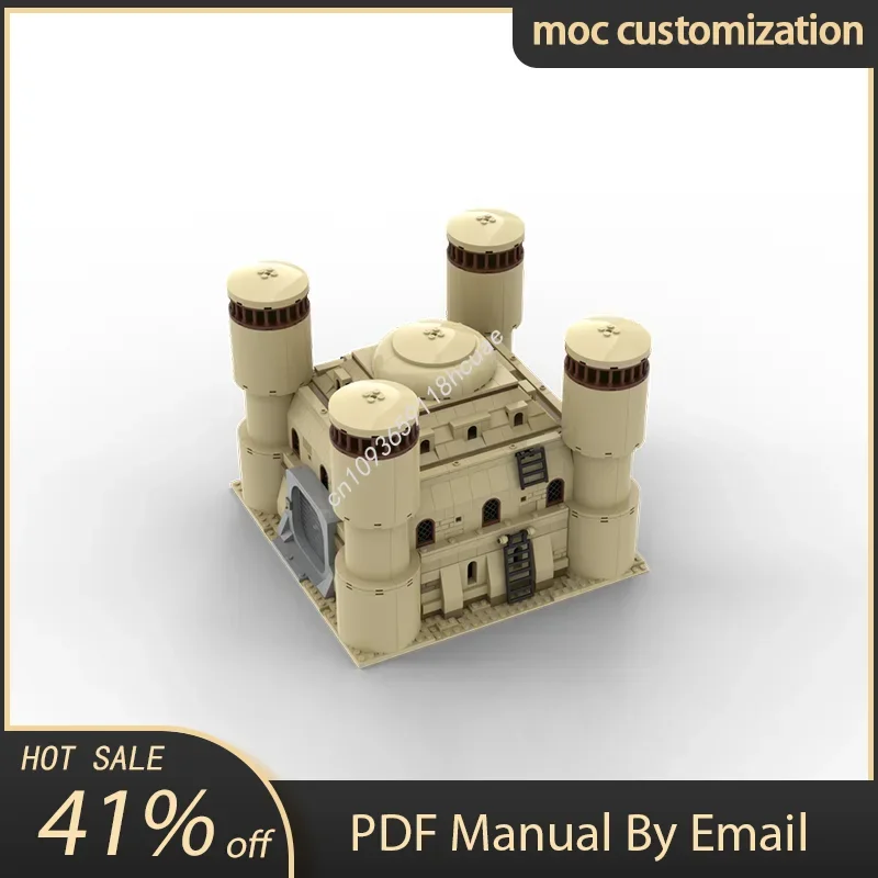 

918PCS Star Battle SW Tatooine Mos Eisley Temple Famous Film Model Moc Building Blocks Stacking Bricks Creative Toys Kid Gift