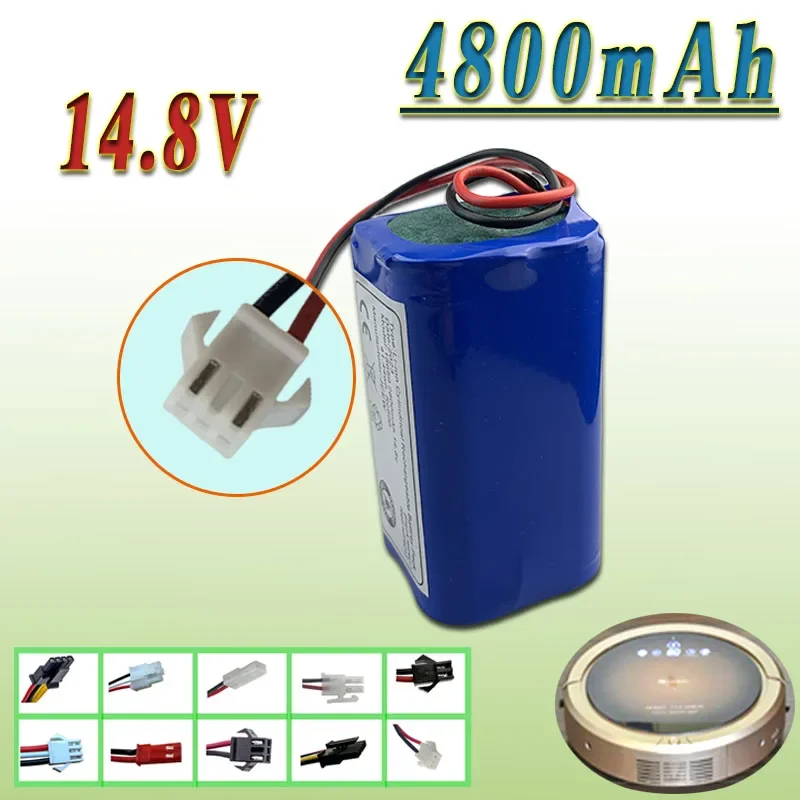 

14.4V 14.8V 4800mAh Li-ion Battery For Cecotec Conga 1290 1390 1490 1590，360 C50 LIFERO RX9 Midea i3 i3pro F2TB Robotic Vacuum C