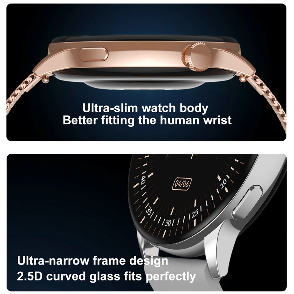 696 Smartwatch النساء 466*466 AMOLED 1.43 "HD شاشة دائما عرض الوقت بلوتوث دعوة مقاوم للماء الرياضة ساعة ذكية الرجال الصحة