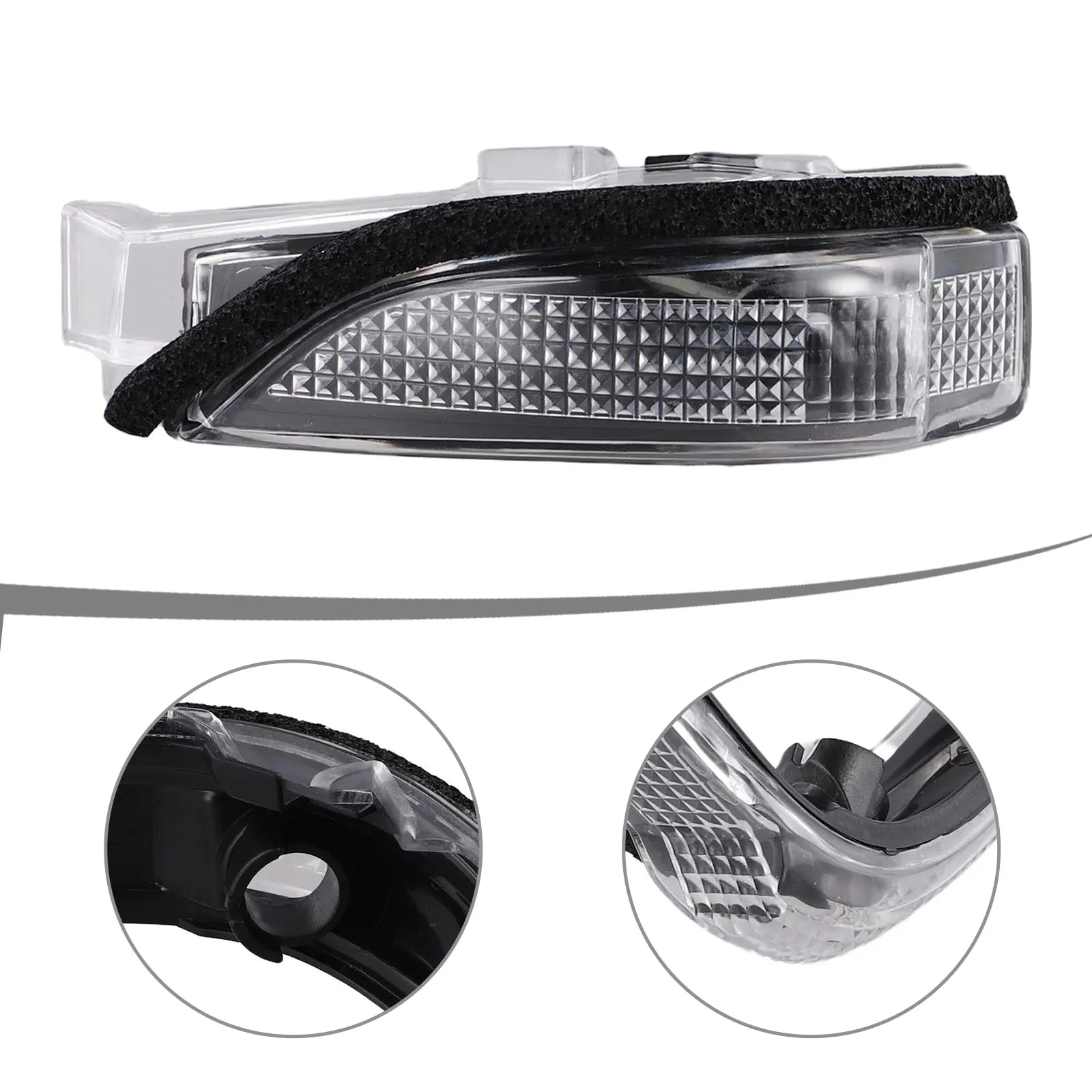 Car Mirror Signal Light Left Wing Mirror Indicator ABS Material Anti-corrosion High Universality Non-deformation