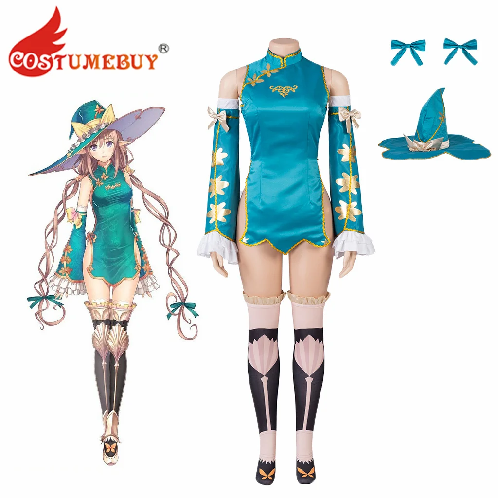 

Shining Resonance Rinna Mayfield Cosplay Costume Women Sexy Dress Uniform Outfits with Hat Stockings Arm Sleeves Halloween Suit