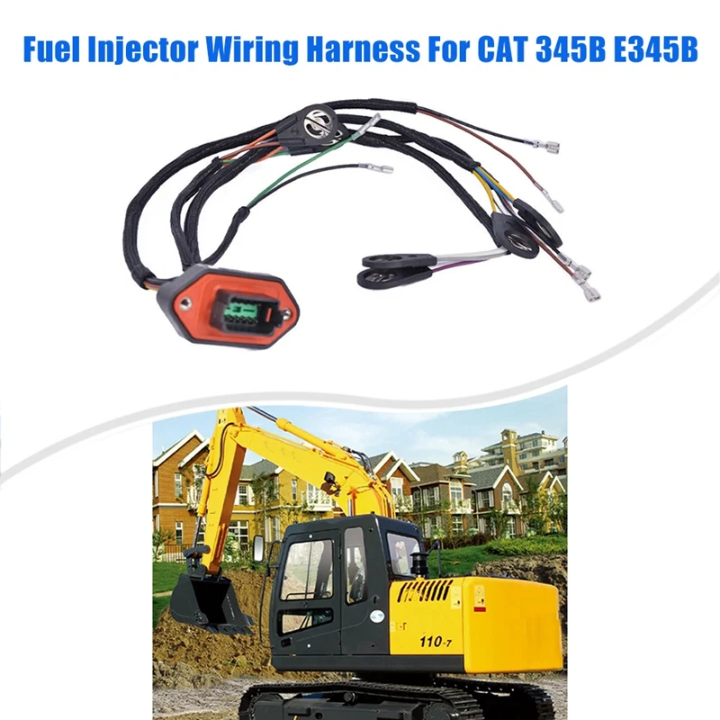 Excavator Fuel Injector Wiring Harness 4P9537 4P-9537 For CAT 345B E345B Accessories Spare Parts