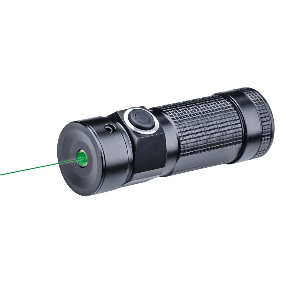 

Outdoor Hunting Hanging Flashlight MGL-028G, LED Aluminum Alloy Red and Green Laser Tactical Flashlight