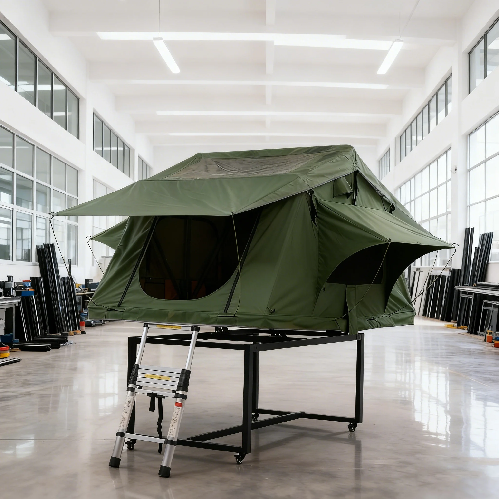 

China 4wd Waterproof Canvas 3-4 Person Outdoor SUV Rooftop Winter Tent