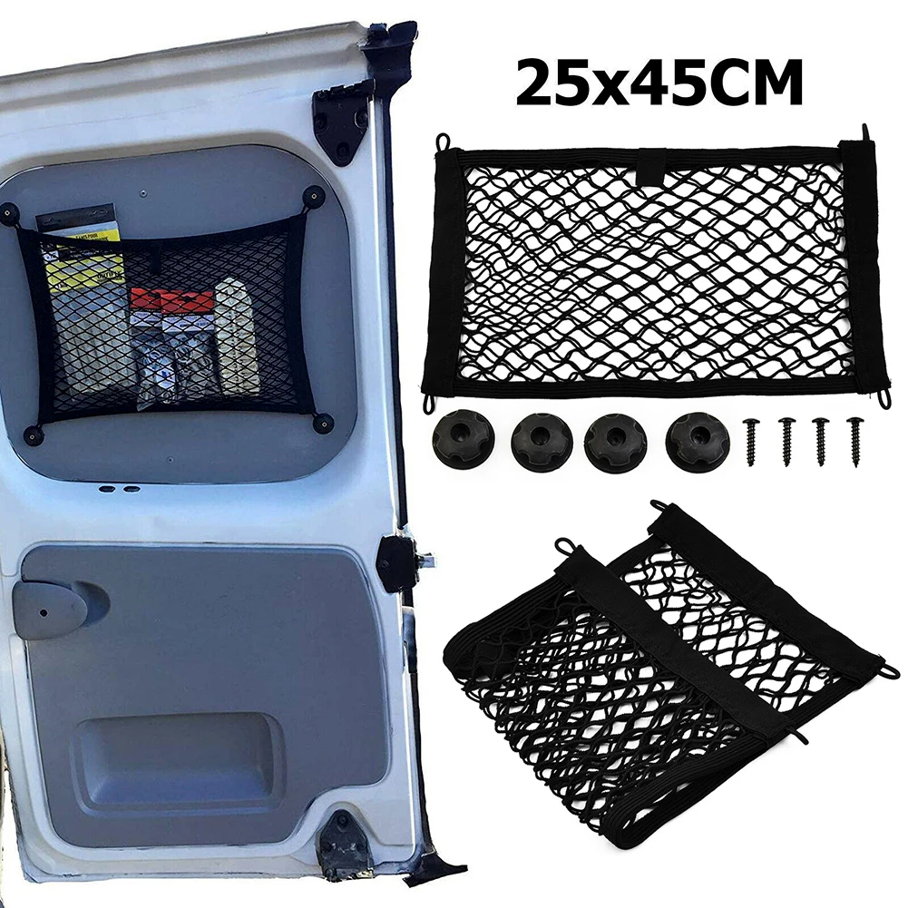 

Elastic Storage Net For Cargo Van Motorhome Mobile Home Caravan Boat, Easy Installation, For Small Debris And Documents