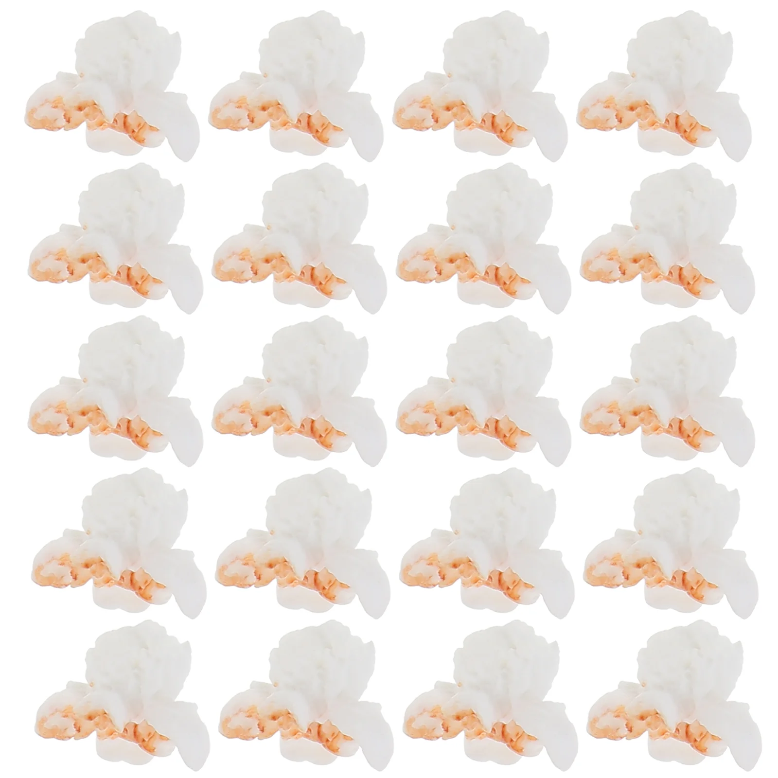 20 Pcs Cake Artificial Popcorn Jewelry Bracelet Charms Resin Stoppers for Bracelets Craft Ornament