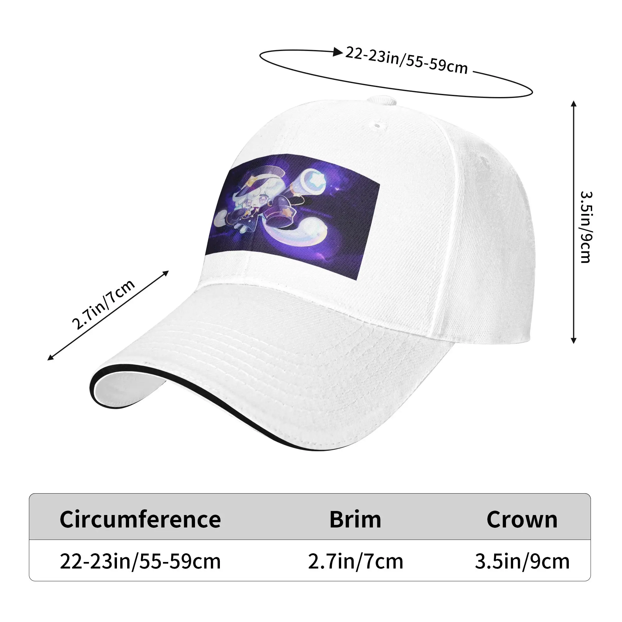 Milky Way Cookie Run Kingdom Game Cap Casual Baseball Caps Adjustable Hat Hip Hop Summer Unisex Baseball Hats Customizable