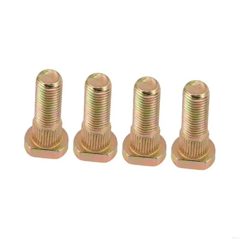 Universal Splines Lug Nut Gold Plated Rusts Resistant Lug Nut for ATV UTV Go Kart 
