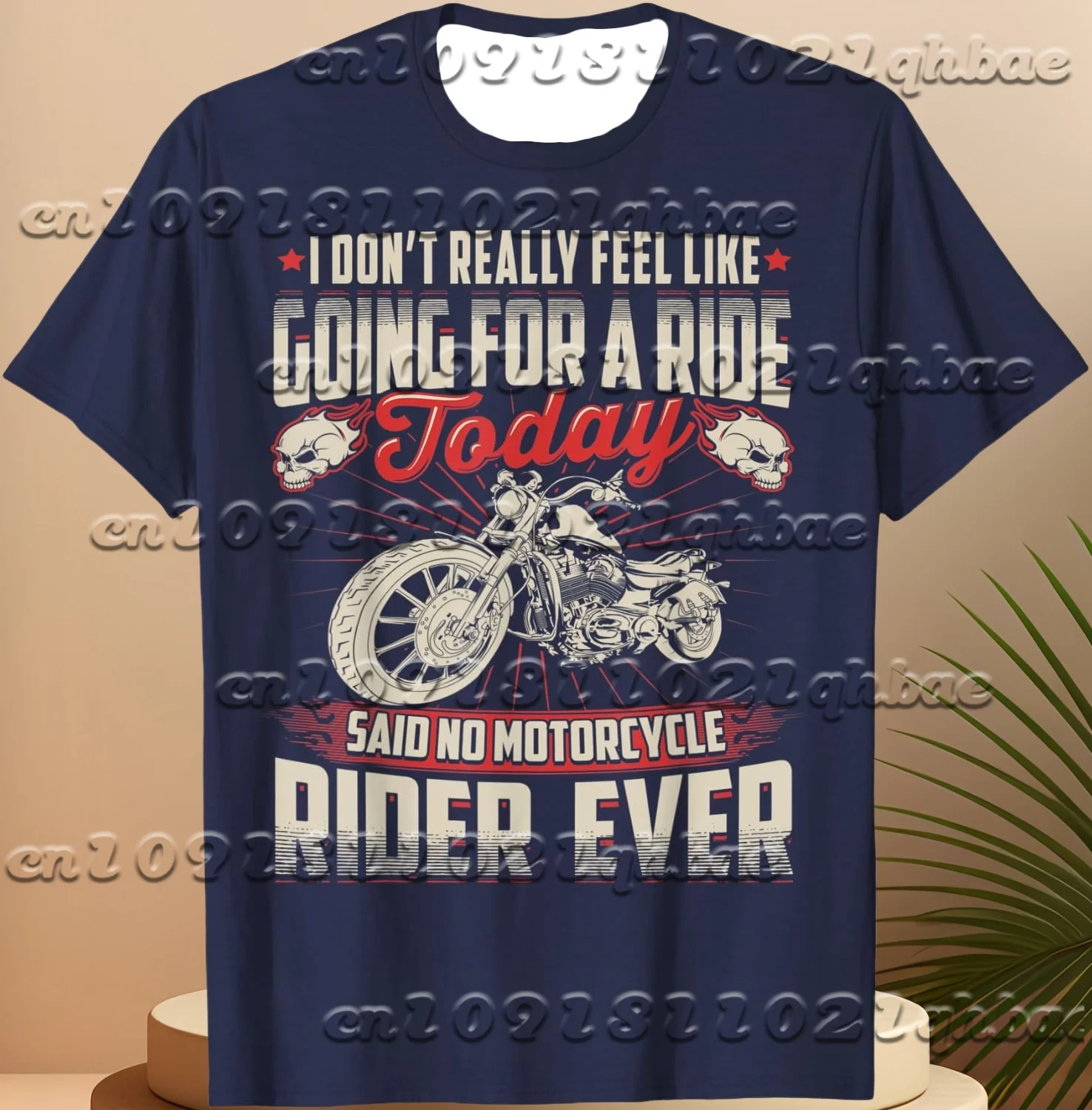 

2025 Men's And Women's Motorcycle Loose Riding Short Sleeved T-Shirt Summer Breathable Quick Drying Printed Short Sleeved Shirt
