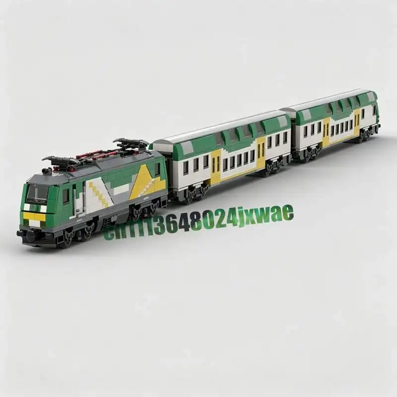 NEW 1786 PCS Colorful Regional Train Model MOC Custom Puzzle Building Blocks DIY Assembly Educational Toy Creative Gift Display
