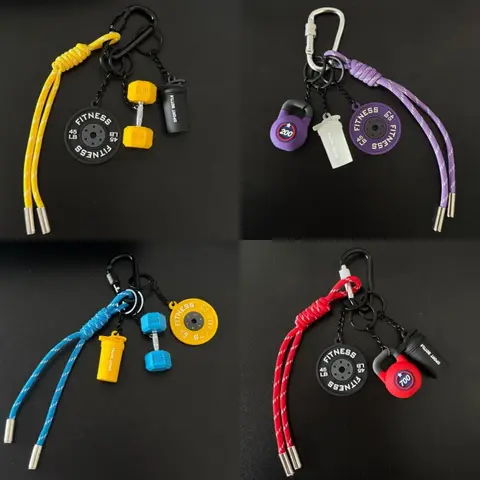 새로운 창의력 DIY 피트니스 키체인 헬스장 애호가 피트니스 매니아 선물 바벨 덤벨 키체인 피트니스 가방 배낭 참 새로운 창의력 DIY 피트니스 키체인 헬스장 애호가 피트니스 매니아 선물 바벨 덤벨 키체인 피트니스 가방 배낭 참