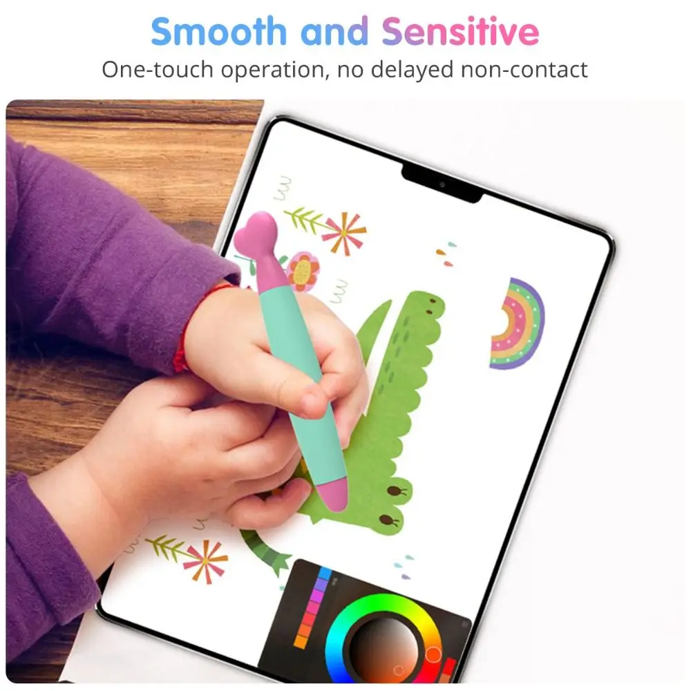 Universal Kids Stylus Pen Rubber Tip High Precision Touch Screen Pen Silicone Multifunctional Tablet Capacitive Touch Pencil