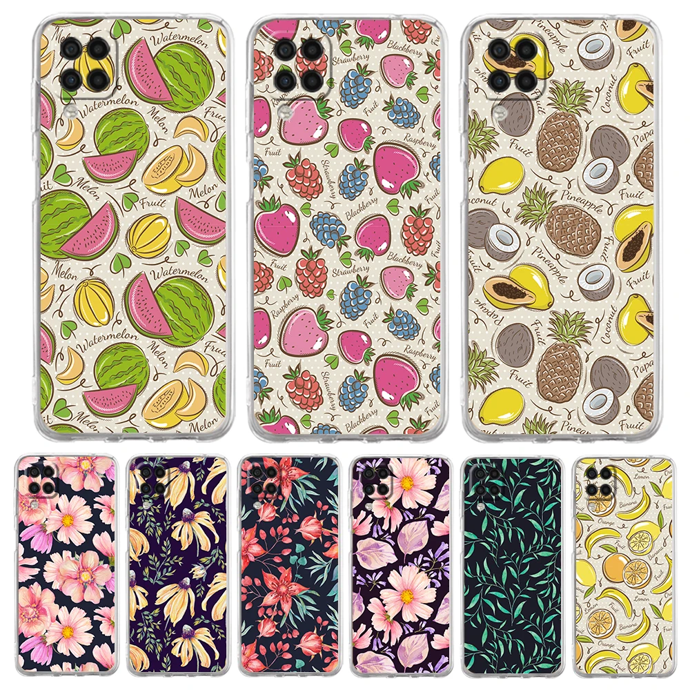 All Fruit Blueberry Grape Banana Phone Case for Samsung A17 A13 A15 A25 A35 A37 A57 A51 A55 A71 A41 A23 A53 A73 5G A07 4G Cover