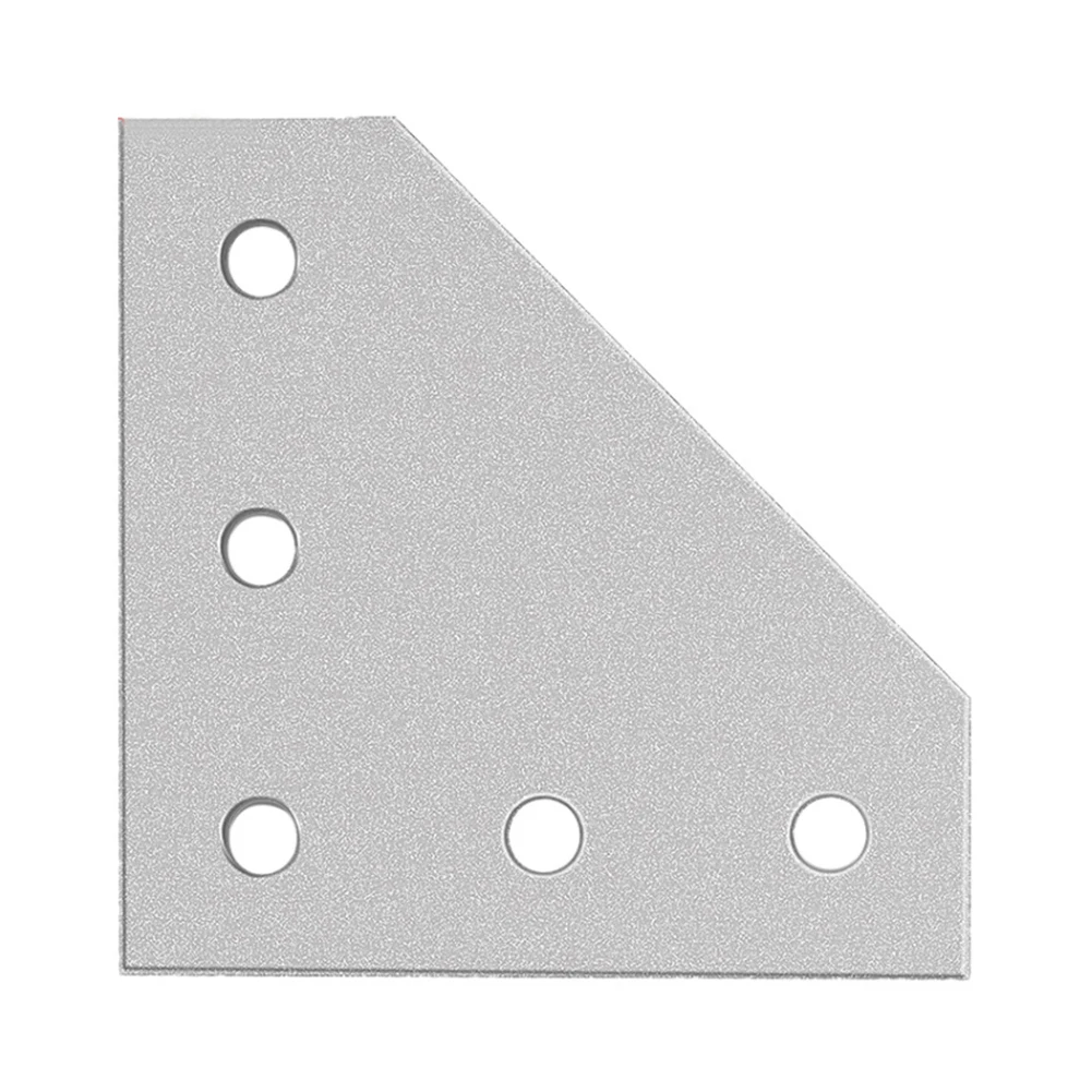 Stainless Steel Hardware 2020 Aluminium L shaped Corner Bracket Connection Plate with M5 Nuts and Screws Set of 4