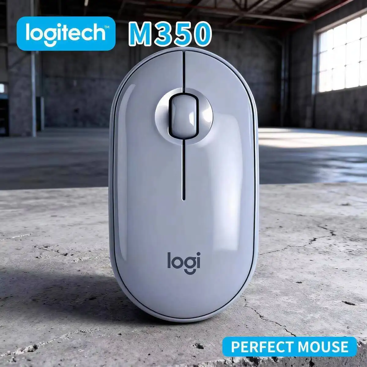 

Logitech M350 Travel Quiet Mouse - Thin Build, Silent Scroll, 18-Month Battery, Recycled Plastic, Laptop Bag Friendly Pick