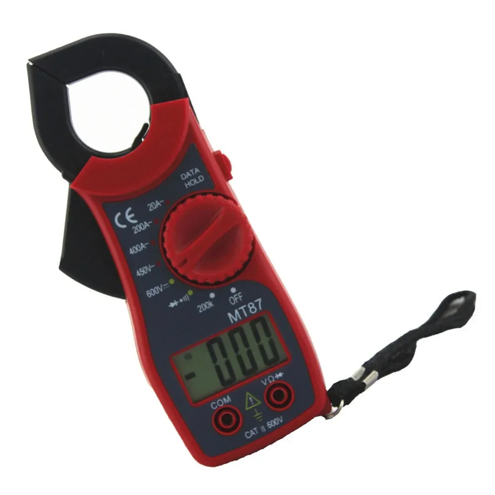 Portable MT87 Clamp Meter Digital Multimeter for Measuring Voltage Current Resistance with User Friendly LCD Display
