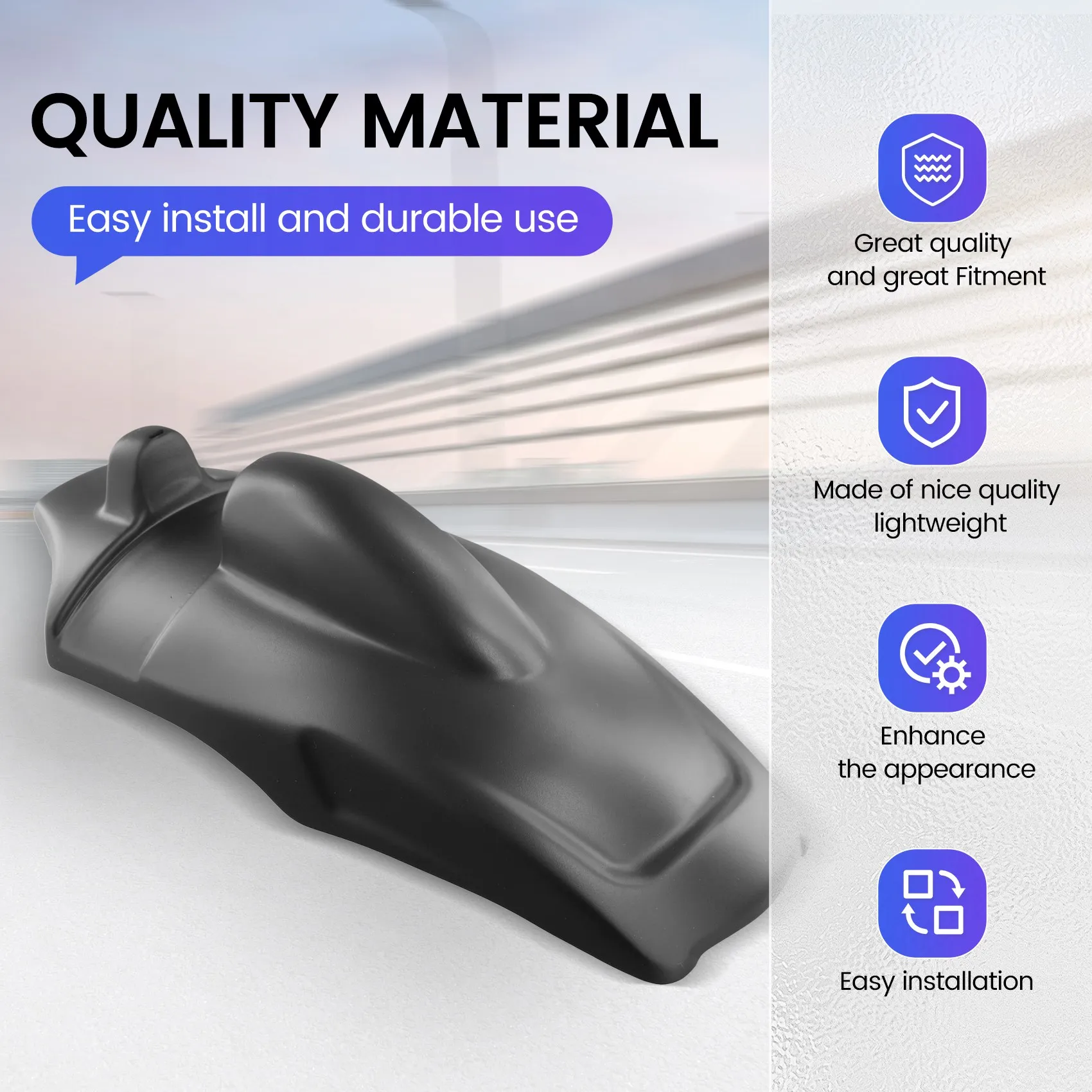 

A80X-Motorcycle Accessories For Himalayan 2018-2024 Rear Wheel Fender Hugger Splash Mudguard Guard