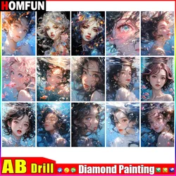 HOMFUN AB Art 5D Pittura diamante fai da te 