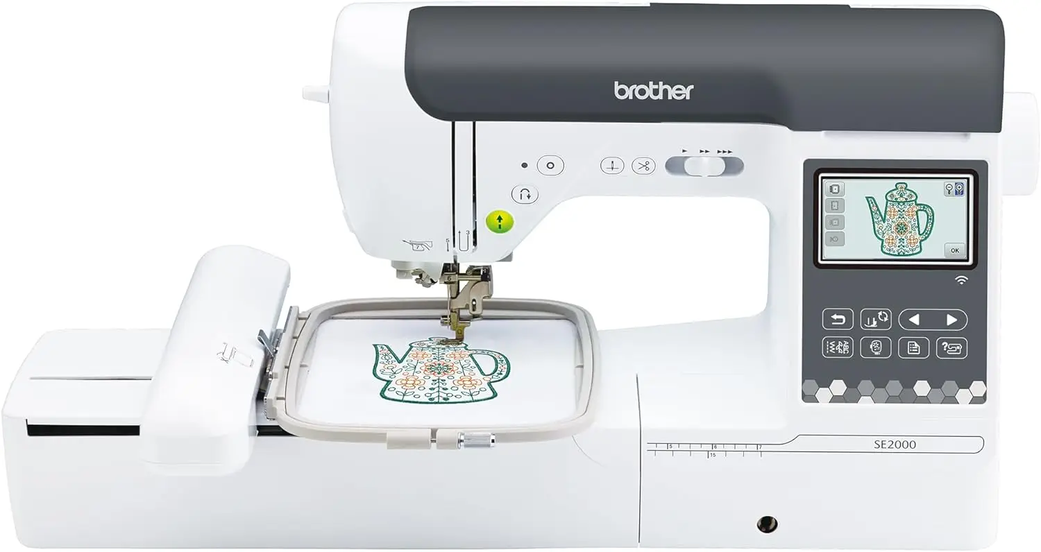 

Brother SE2000 Computerized Sewing Embroidery Machine 5x7 Inch LCD Display 800 Stitches