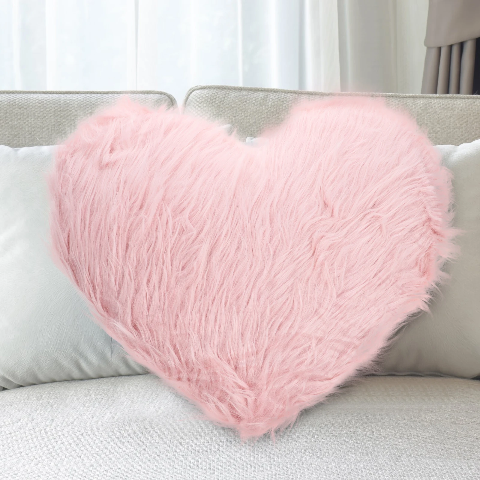 

Heart Shaped Pillow Heart Throw Decorative Couch Pillows Home Bedroom Balcony Dorm Gifts Soft