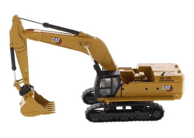 2024 New 1/87 CAT 395 Next Generation Hydraulic Excavator with Multiple Work Tools HO Scale by DM Diecast Master 85688