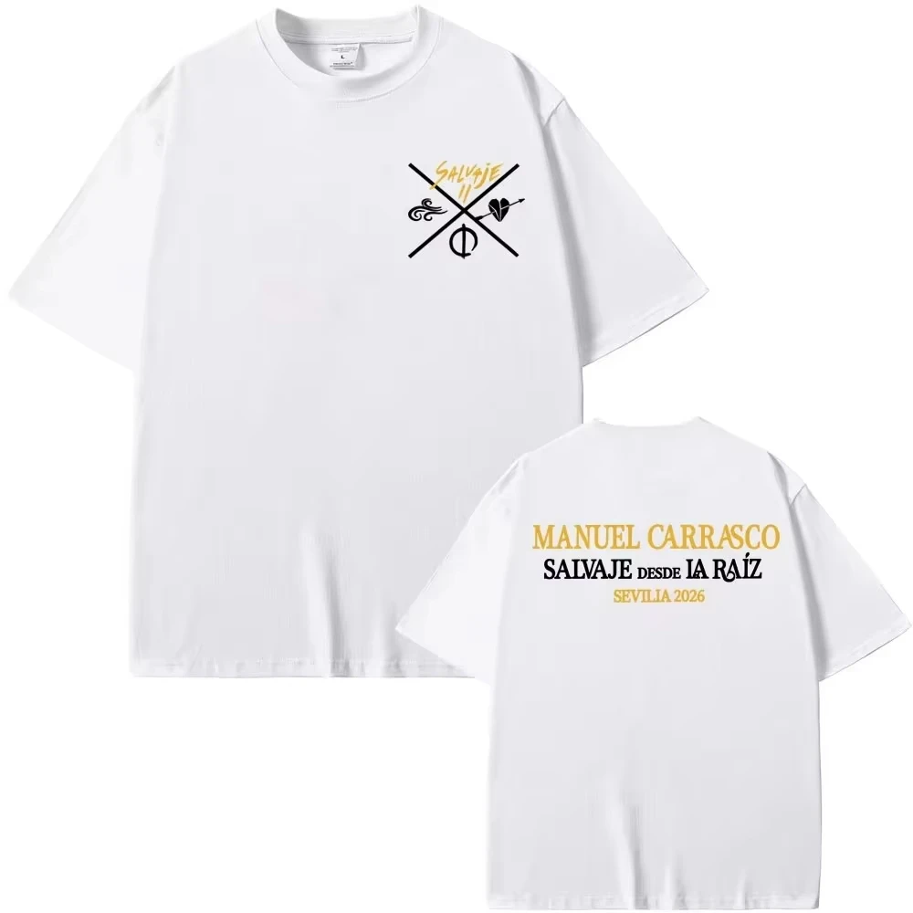 2026 New Summer Men Women Fashion O-Neck T Shirts Manuel Carrasco Salvaje Desde Ia Raiz Sevilla Print T-