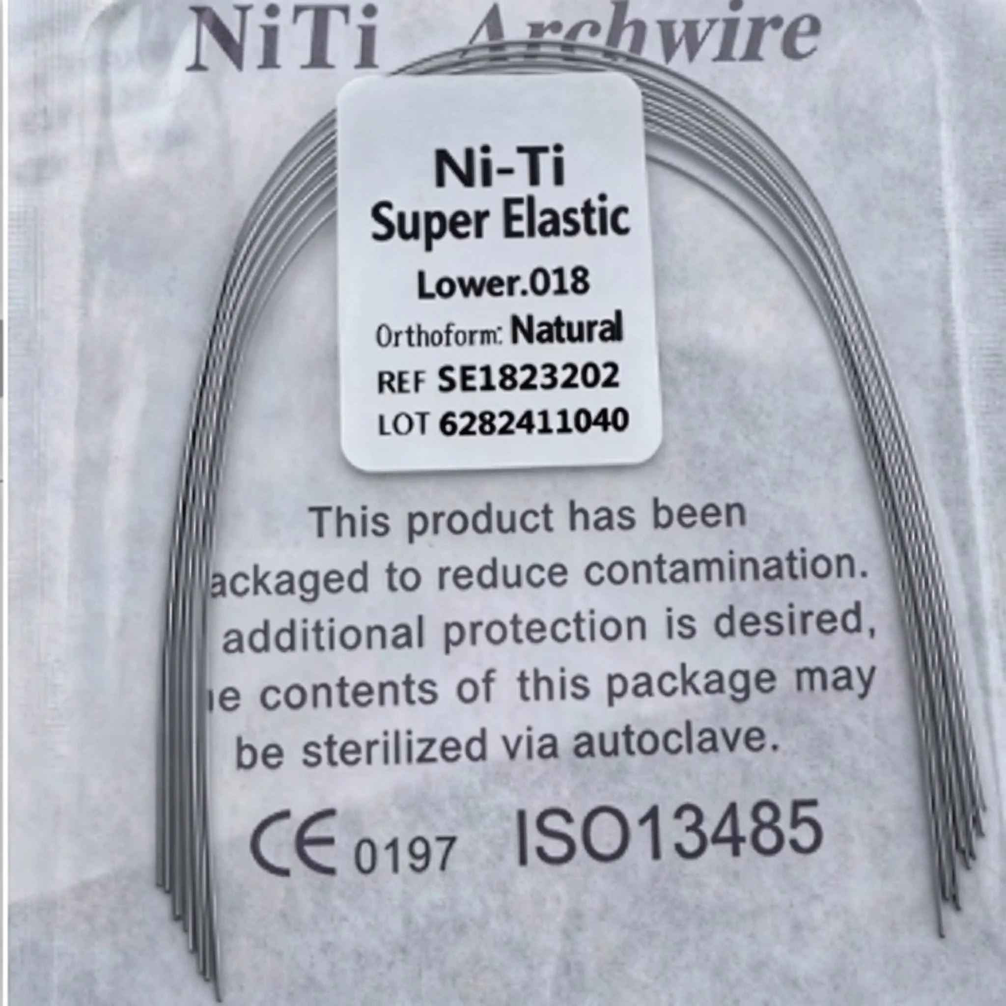 40 Packs Orthodontic Dental Super Elastic Natural Form Niti Round Arch Wires Dental Niti Arch Wire Dentist Product