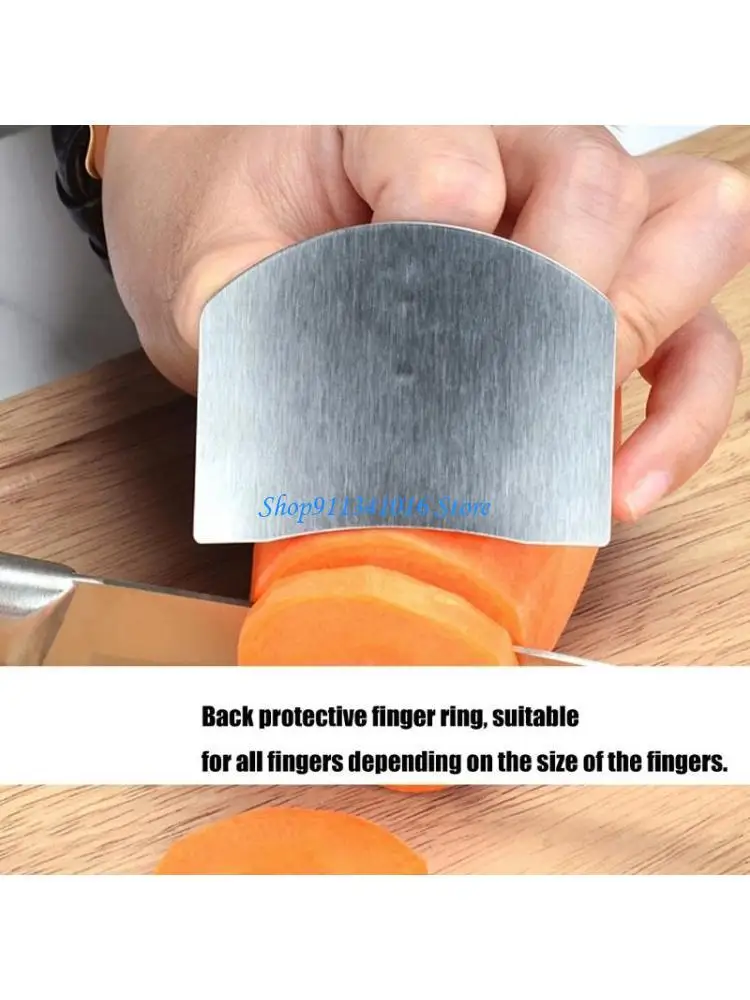  Easy Cleaning Steel Finger Shield Hand Guard For Comfortable Safe Chopping Tasks