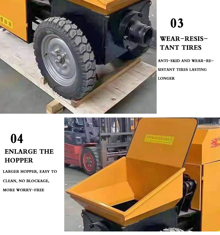 New Arrival Forced Mini Portable Diesel Concrete Mixer With Concrete Pump