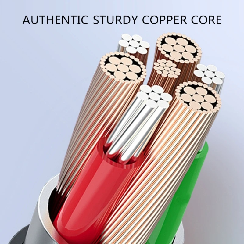 Cáp lò xo sạc ô tô 2 đầu ra có khả năng truyền dữ liệu MicroUSB Type C