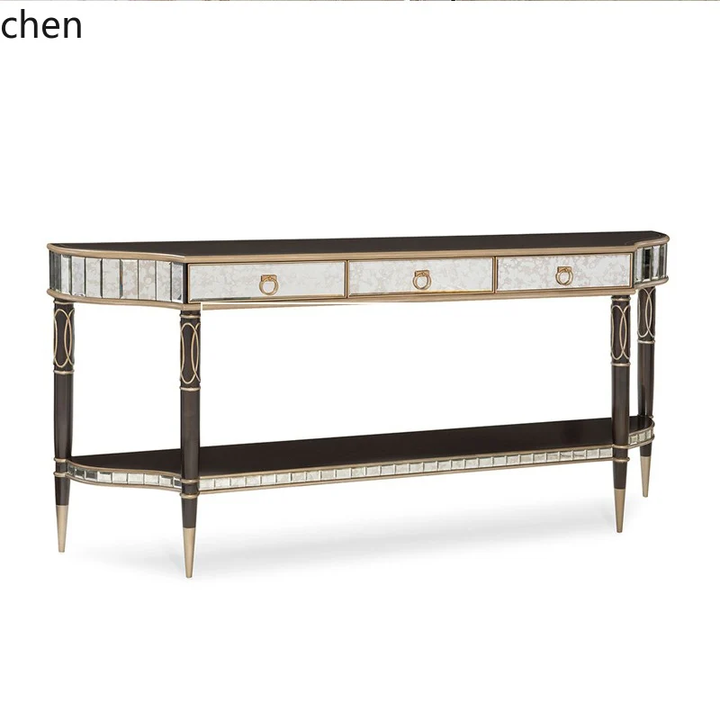 YFY   Light Luxury Entrance Table Shelf Bar Entrance Platform Entry Entrance Cabinet Decorative End View Platform