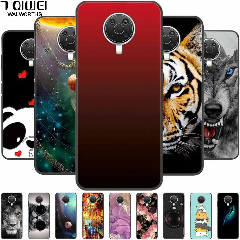 For Nokia G20 G10 Case G 20 Silicone Cover Lion Cats Soft Bumper for NOKIA G50 G60 X20 X10 TPU Coque for NokiaG20 Protective Bag