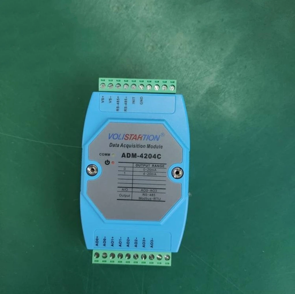 4-channel Analog Output Module Modbus RS-485 to 0-20mA/4-20mA/0-10V/0-5V Output