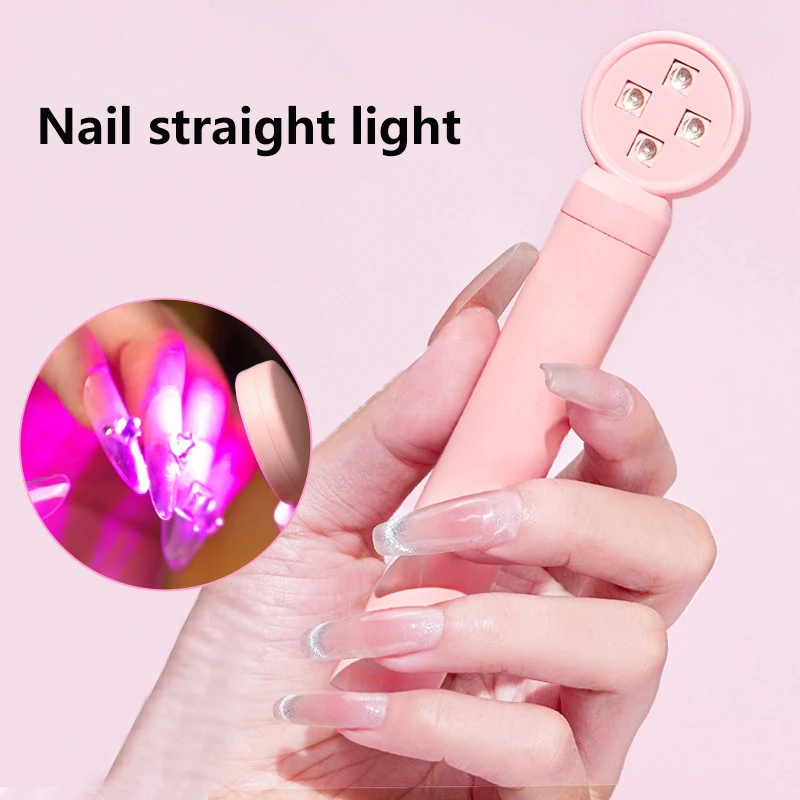 Mini Handheld Nail Dryer Lamp UV LED Nail Light For Curing All Gel Polish USB Rechargeable Quick Dry Manicure Machine Nail Tool