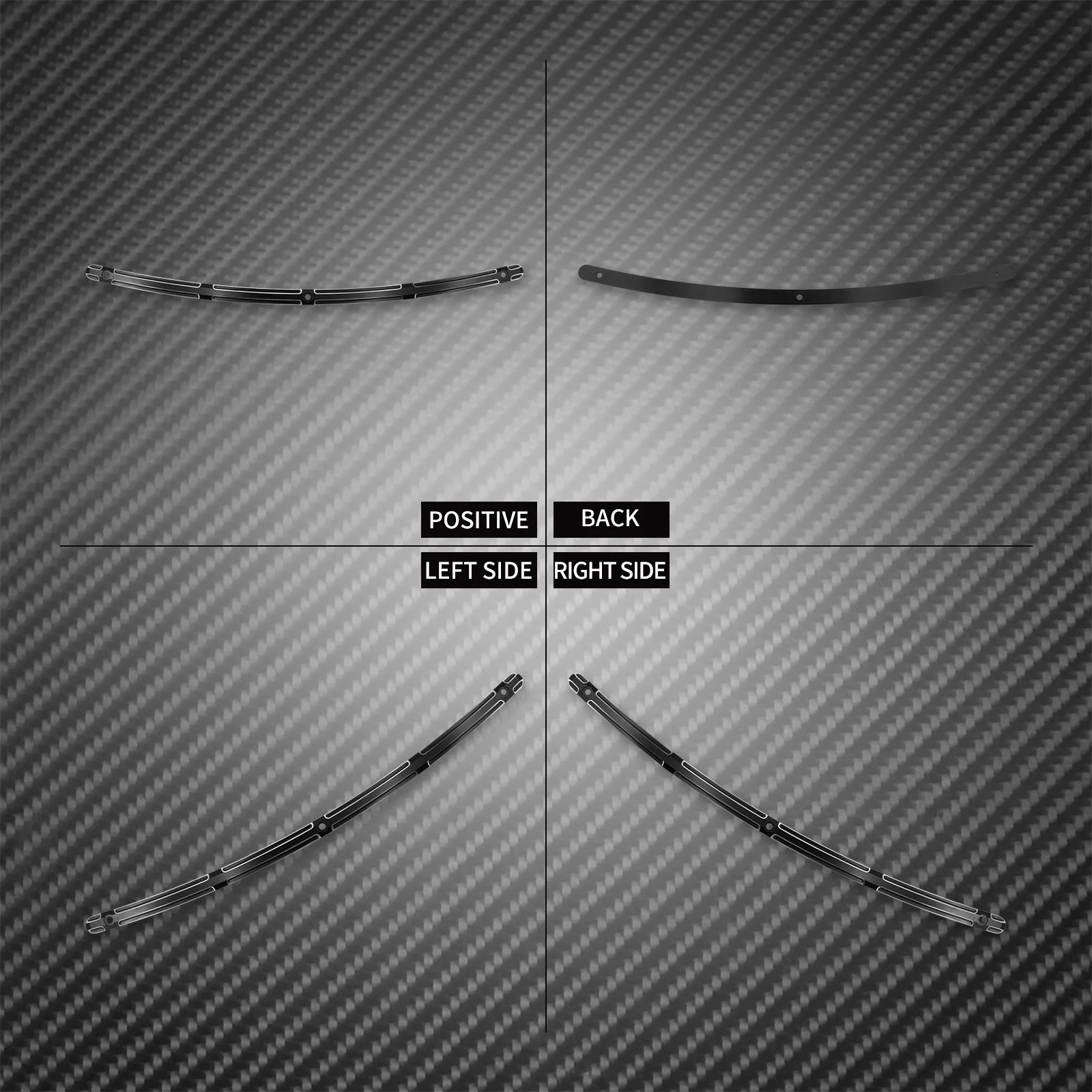 รถจักรยานยนต์ CNC กระจกหน้ารถสําหรับ Harley Touring Street Glide Electra Glide FLHX FLHTC CVO 1996-2013 สีดํา/Chrome