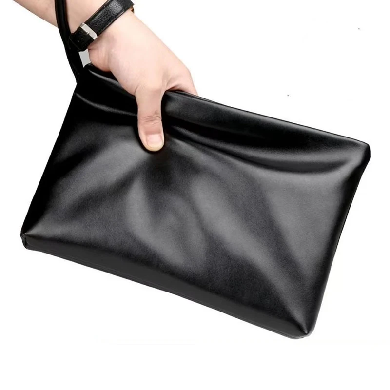 

High Quality PU Leather Clutches 2023 New Fashion Men's Clutch Bag Casual Travel Storage Phone Coin Purse Anti-theft Wallet Male