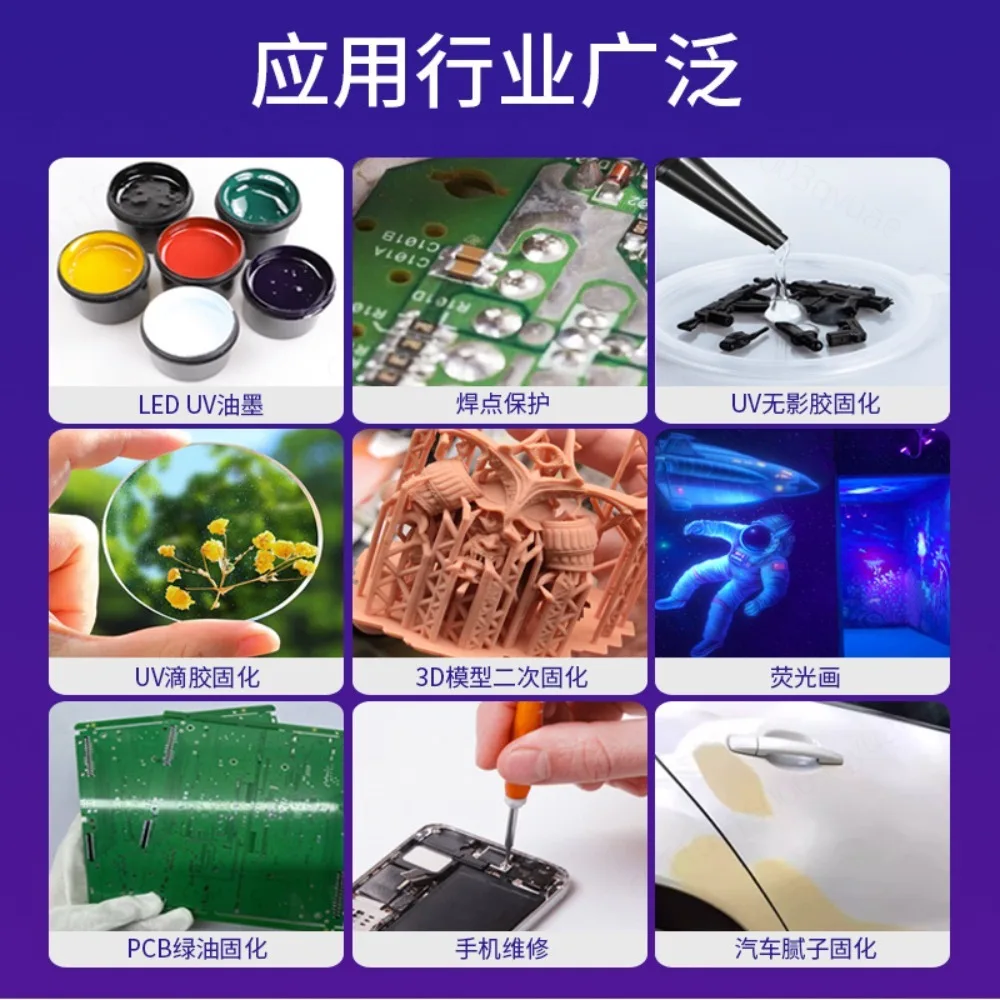 UV Curing Lamp for Auto Body Repair Putty Filler Paint Spray Baking Light Portable Car Dent Repair Tool