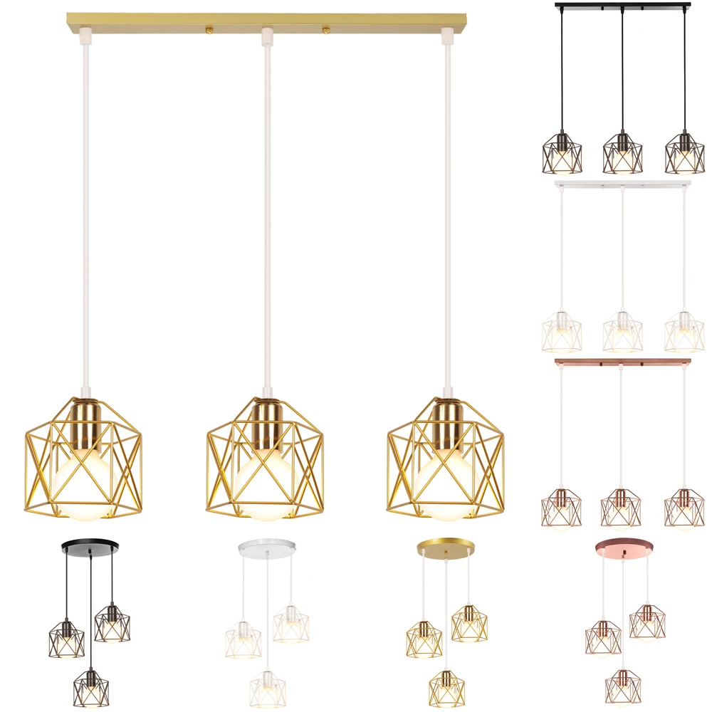 

Промышленный подвесной светильник, винтажный современный подвесной светильник для потолочной люстры, металлическая клетка, освещение для гостиной, кухни, деко