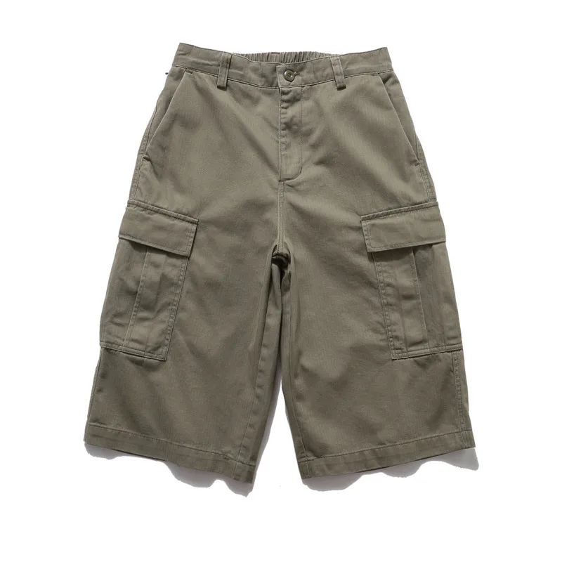 Spring European and American high street China-Chic street men and women's working clothes Japanese casual shorts capris