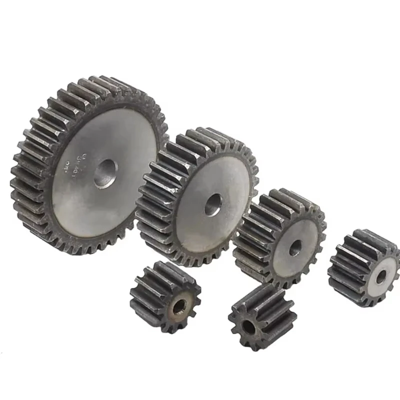 1 قطعة 1.5 متر/2 متر حفز التروس 41/42/43/44/45/46/47/48/49/50 ~ 56 الأسنان 45 # ترس نقل سمك الصلب 15/20 مم لـ CNC #3