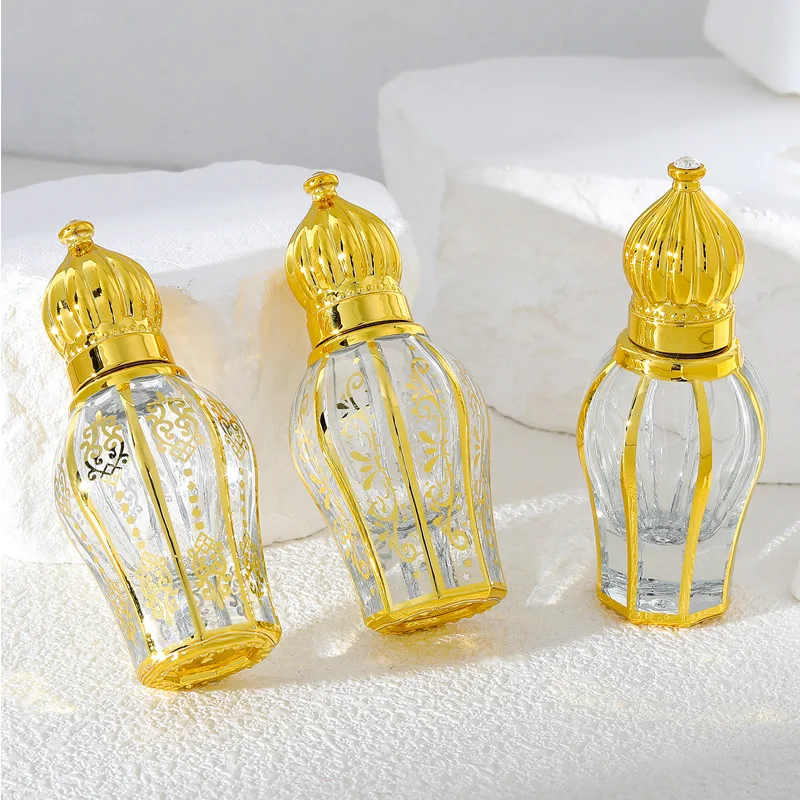 

50pcs 10ml Refillable Glass Roll On Essential Oil Empty Perfume Bottle With Glass Roller Ball